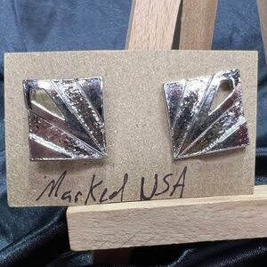 Vintage Silvertone Cufflinks, Marked USA